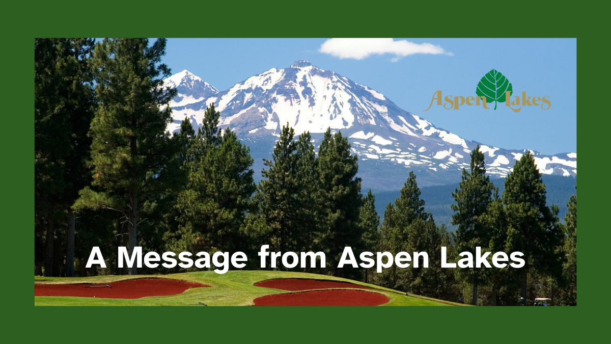 A Message from Aspen Lakes 